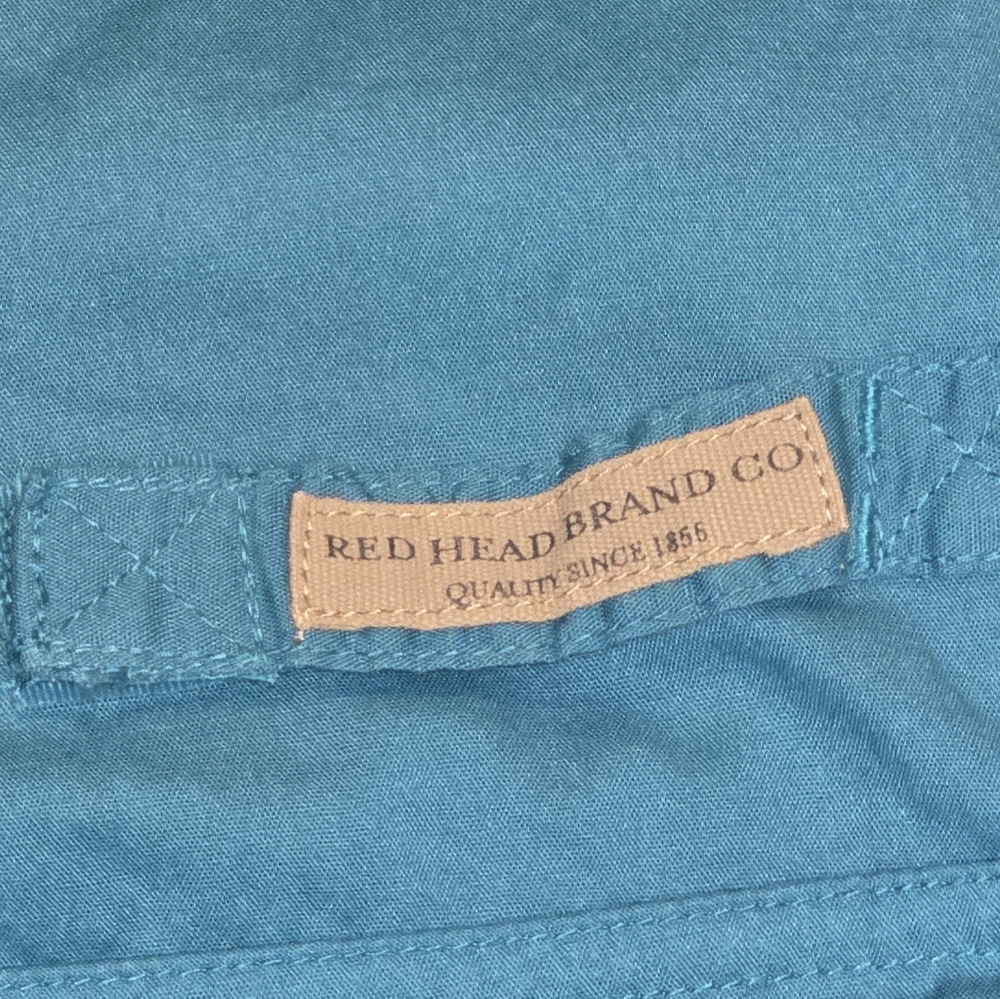 RED HEAD Brand Co. Men's Vented Fishing Sport Shirt Size Medium Teal - Picture 5 of 7